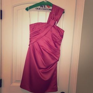 Phoebe couture fuchsia cocktail dress